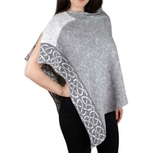 NEW Bill Baber Ballater Celtic Knit Shawl Cape Poncho